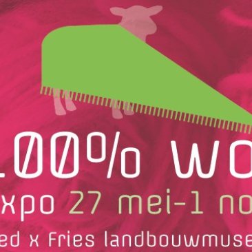 Flyer expositie 100% Wol