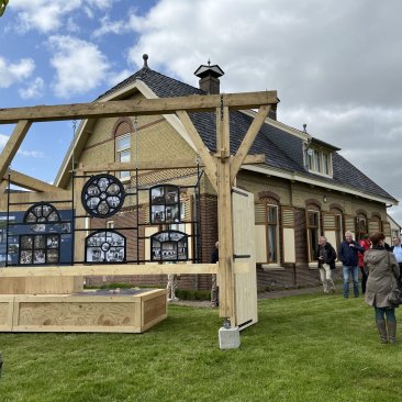 Staketsel voor het Fries Landbouwmuseum