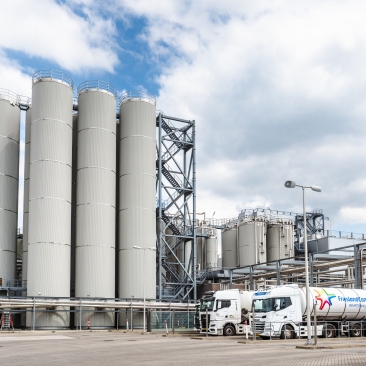 Fabriek van FrieslandCampina in Veghel