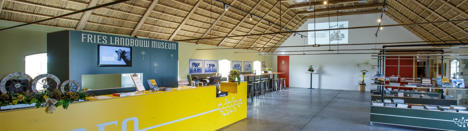 Balie en foyer van het Fries Landbouwmuseum