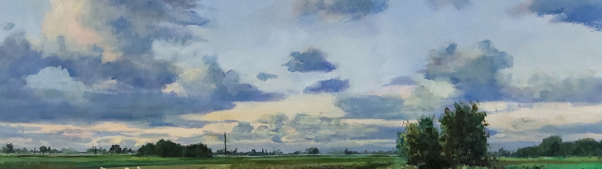 Schilderij de Zwette door Tjeerd Landman