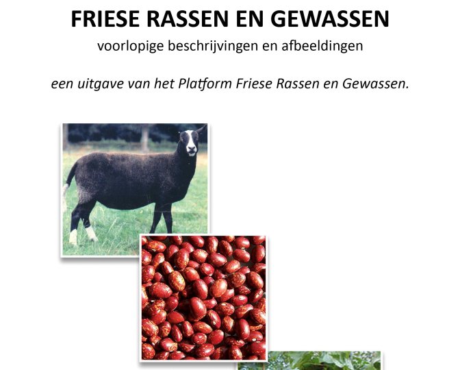 Voorkant klapper van Friese Rassen en Gewassen