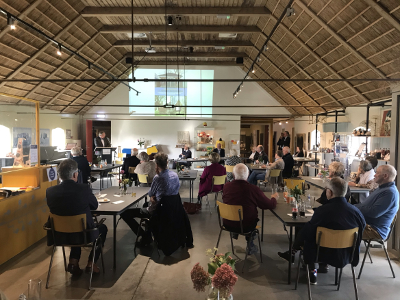 Boekpresentatie in de foyer van het Fries Landbouwmuseum